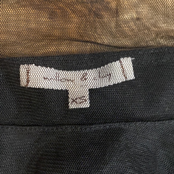 Nordstrom Willow & Clay Blouse Sheer Top xsmall - Picture 4 of 7